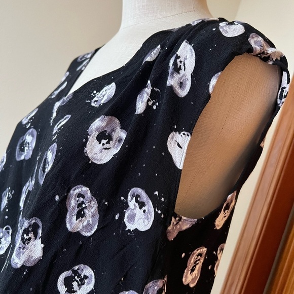 Rachel Roy Medium Asymmetrical Cap Sleeve Sleeveless Blouse Tank - Picture 7 of 10